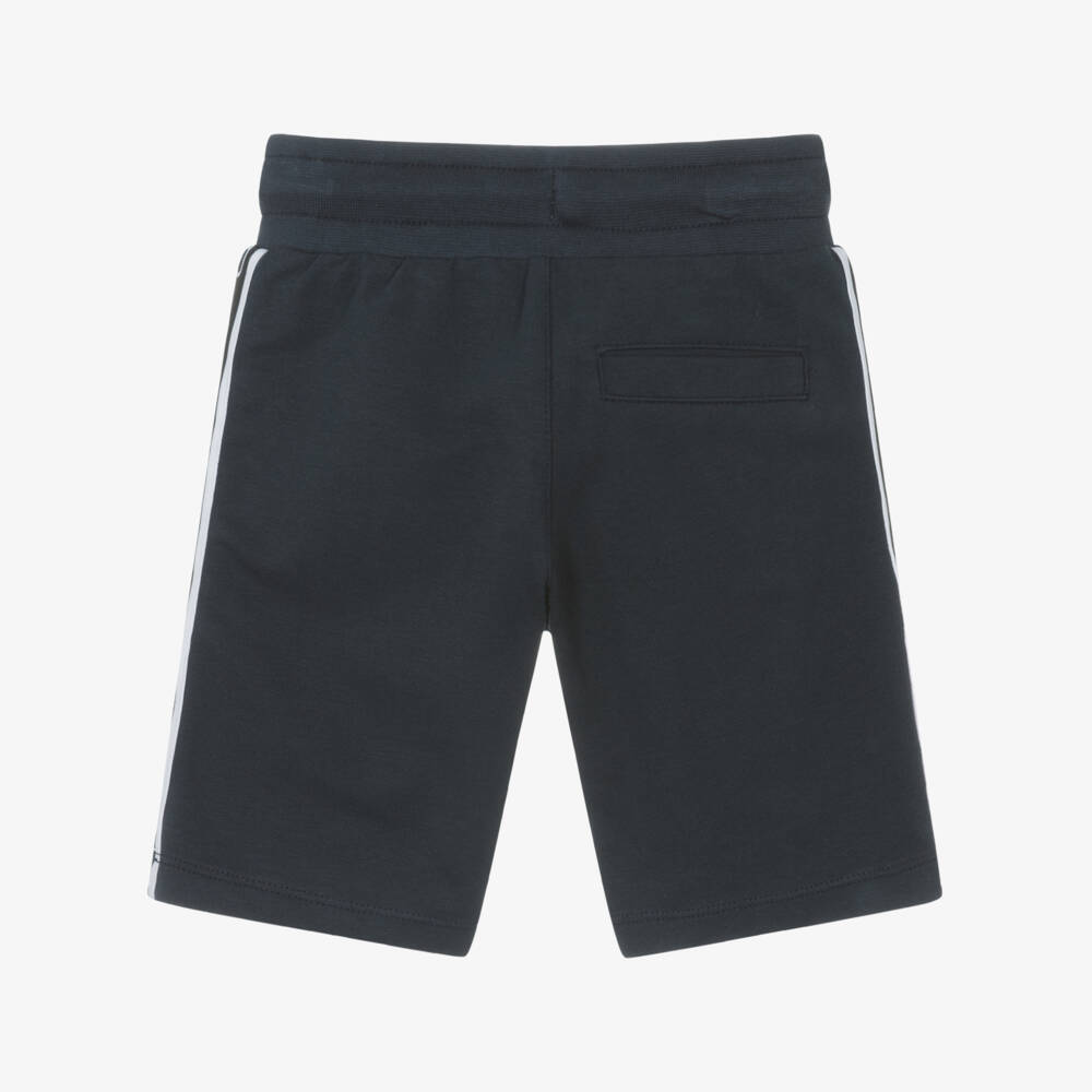 AIGNER-Boys Navy Cotton Comfort Shorts | Childrensalon Outlet