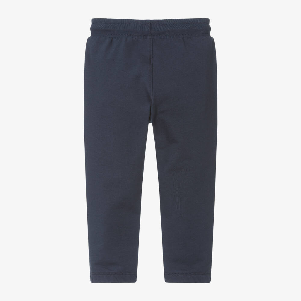 AIGNER-Boys Navy Cotton Trousers | Childrensalon Outlet