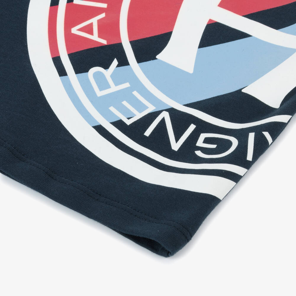 AIGNER-Футболка синий хлопковая для мальчиков | Childrensalon Outlet