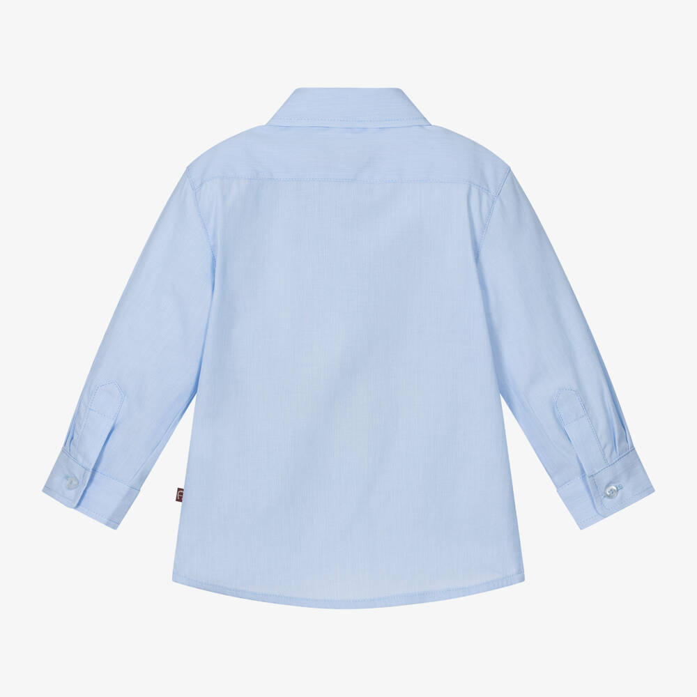 AIGNER-Boys Pale Blue Cotton Top | Childrensalon Outlet