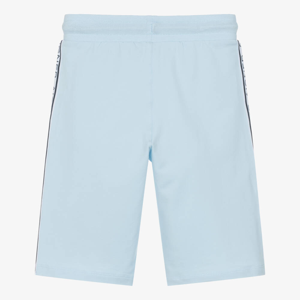 AIGNER-Boys Pastel Blue Cotton Jersey Shorts | Childrensalon Outlet