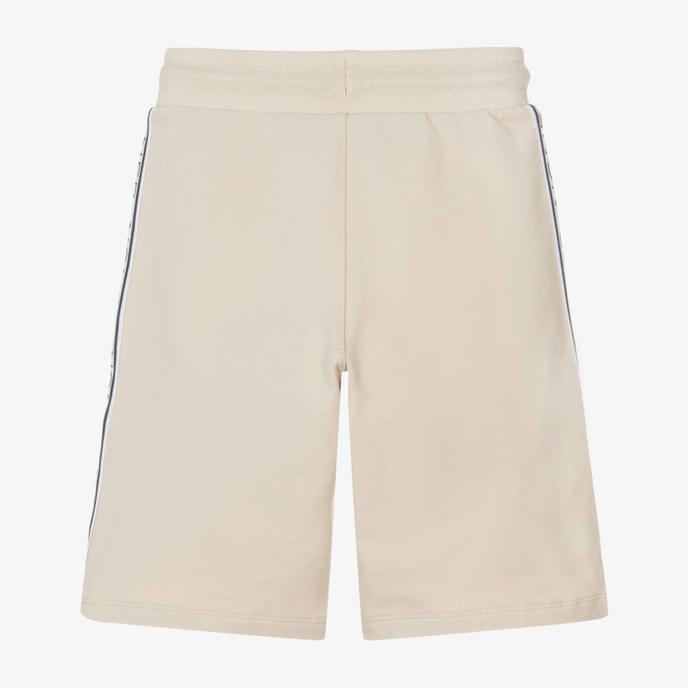 AIGNER-Boys Pastel Green Cotton Jersey Drawstring Shorts | Childrensalon Outlet