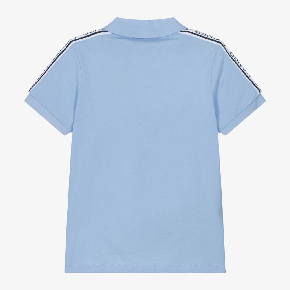 AIGNER-Boys Sky-Hued Cotton Polo Top | Childrensalon Outlet