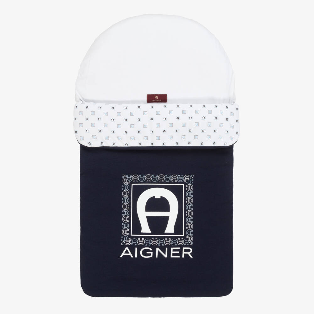 AIGNER-Boys' Soft Pima Cotton Blue Nest | Childrensalon Outlet