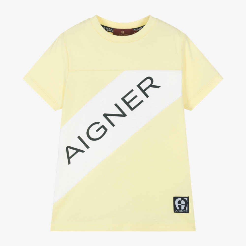 AIGNER-Футболка из хлопка для мальчиков Солнечная | Childrensalon Outlet