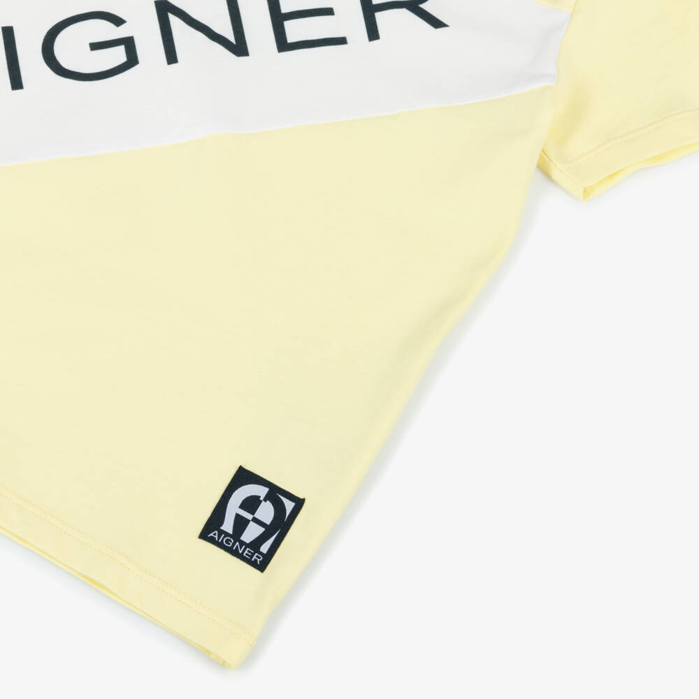 AIGNER-تي شيرت قطن صيفي للأولاد | Childrensalon Outlet
