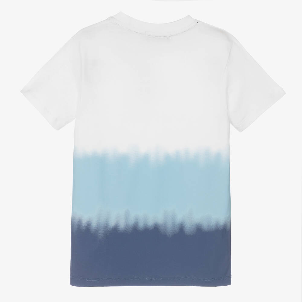 AIGNER-Бело-синяя футболка для мальчиков | Childrensalon Outlet
