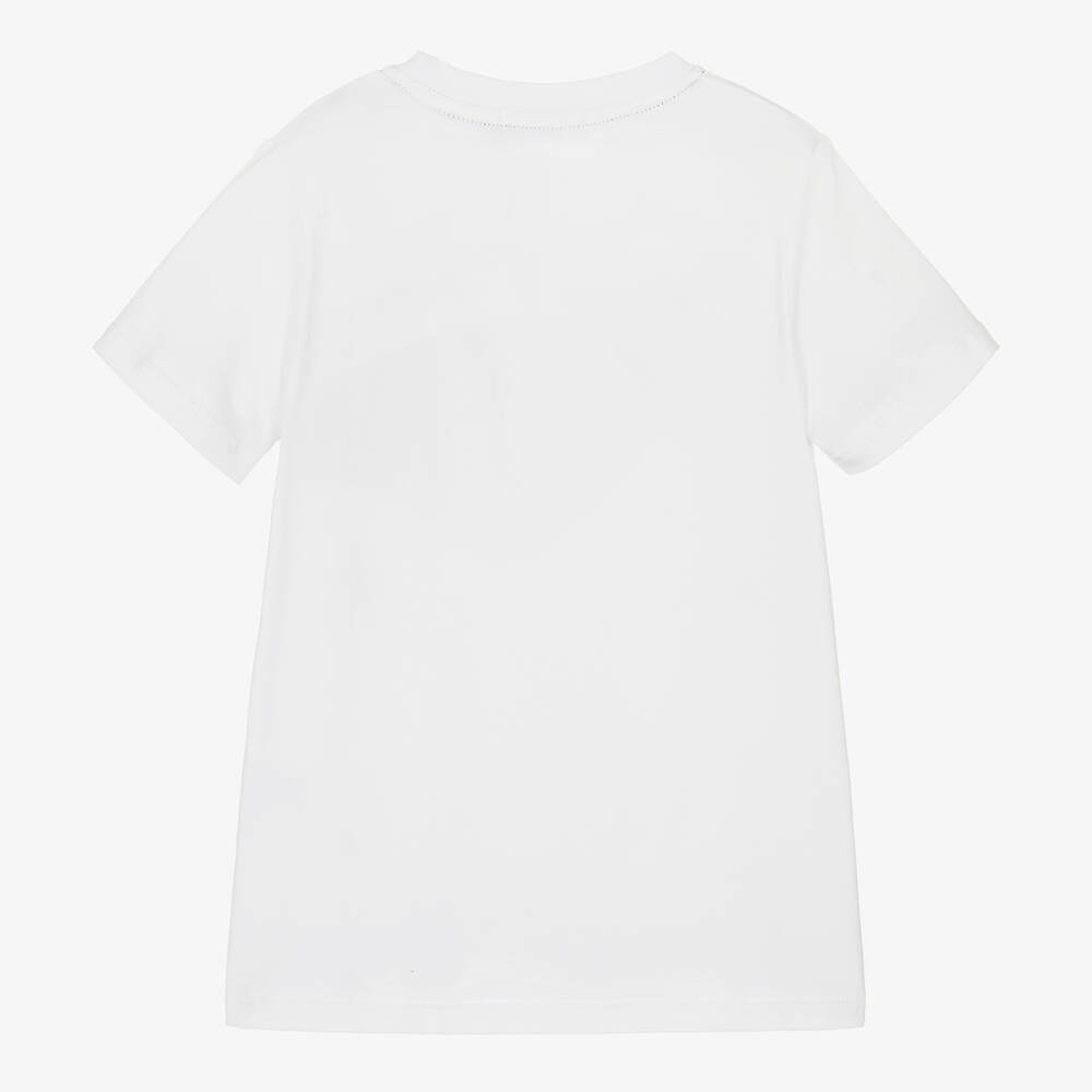 AIGNER-Белая хлопковая футболка для мальчиков | Childrensalon Outlet