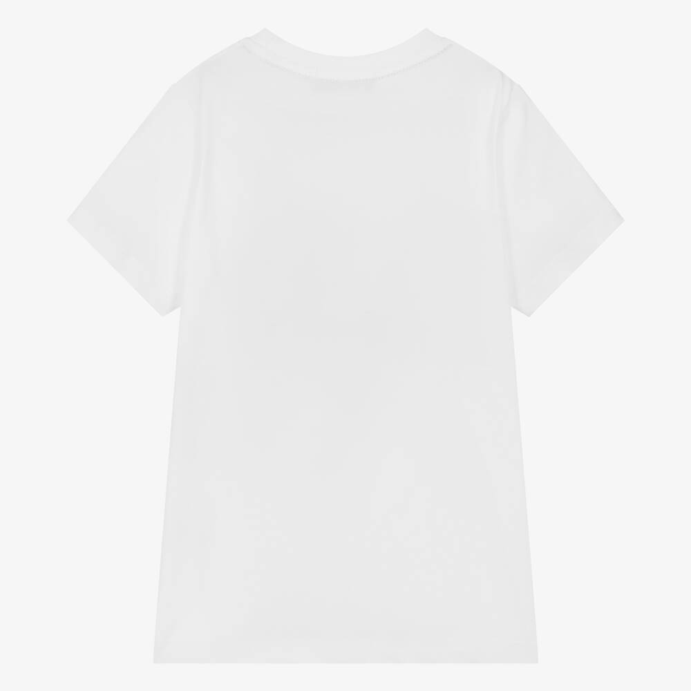 AIGNER-تيشيرت قطن لون أبيض للأولاد | Childrensalon Outlet