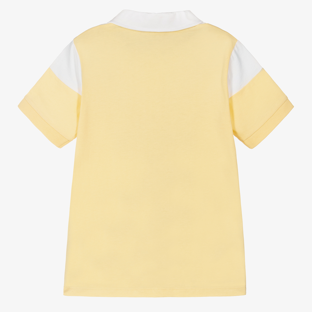 AIGNER-Boys Yellow Logo Polo Shirt | Childrensalon Outlet