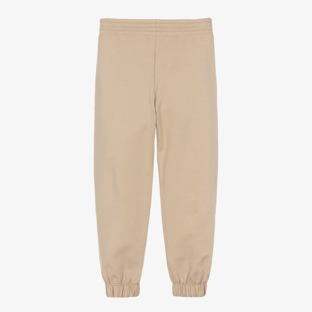 AIGNER-Girls Beige Cotton Joggers | Childrensalon Outlet