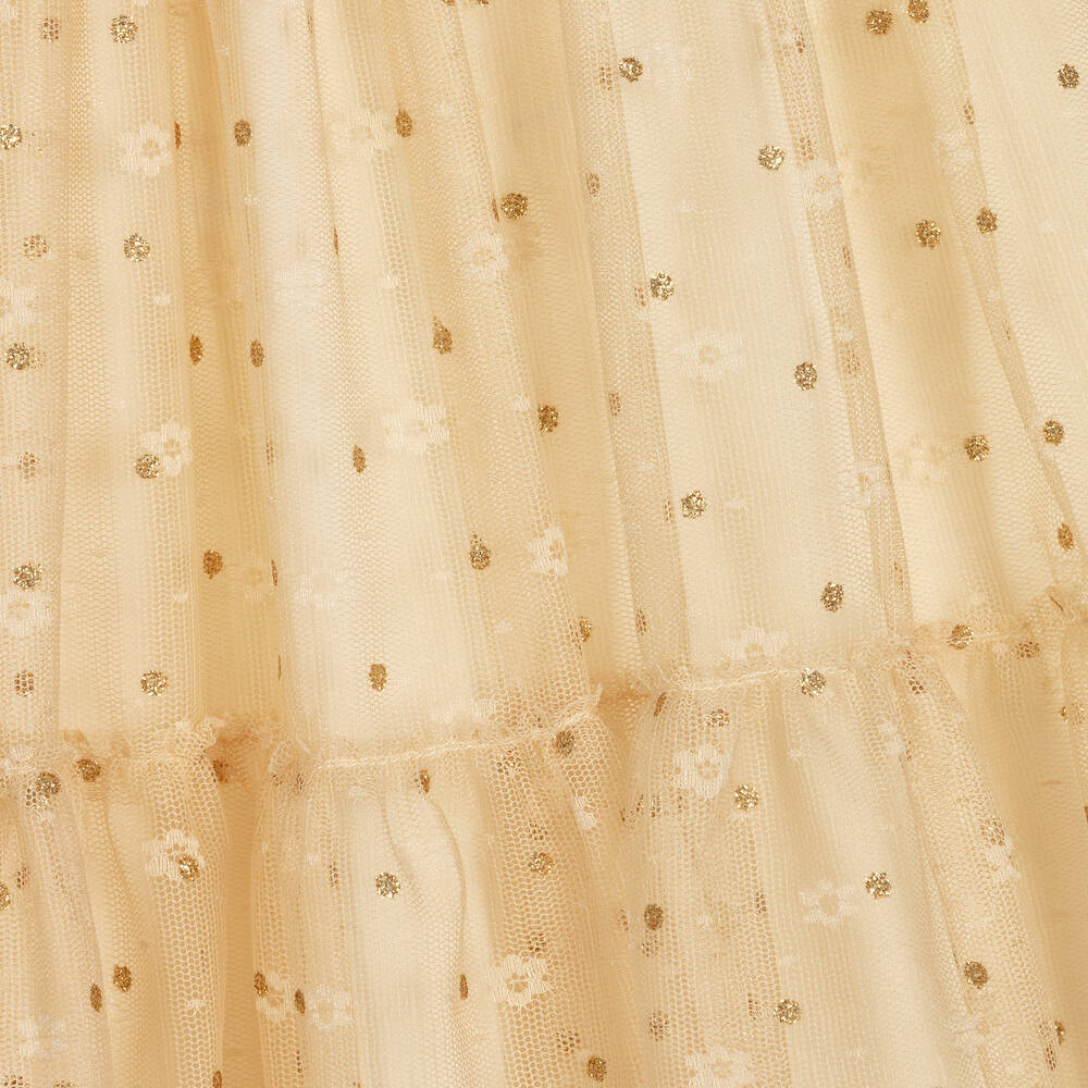 AIGNER-Girls Beige Tulle Skirt | Childrensalon Outlet