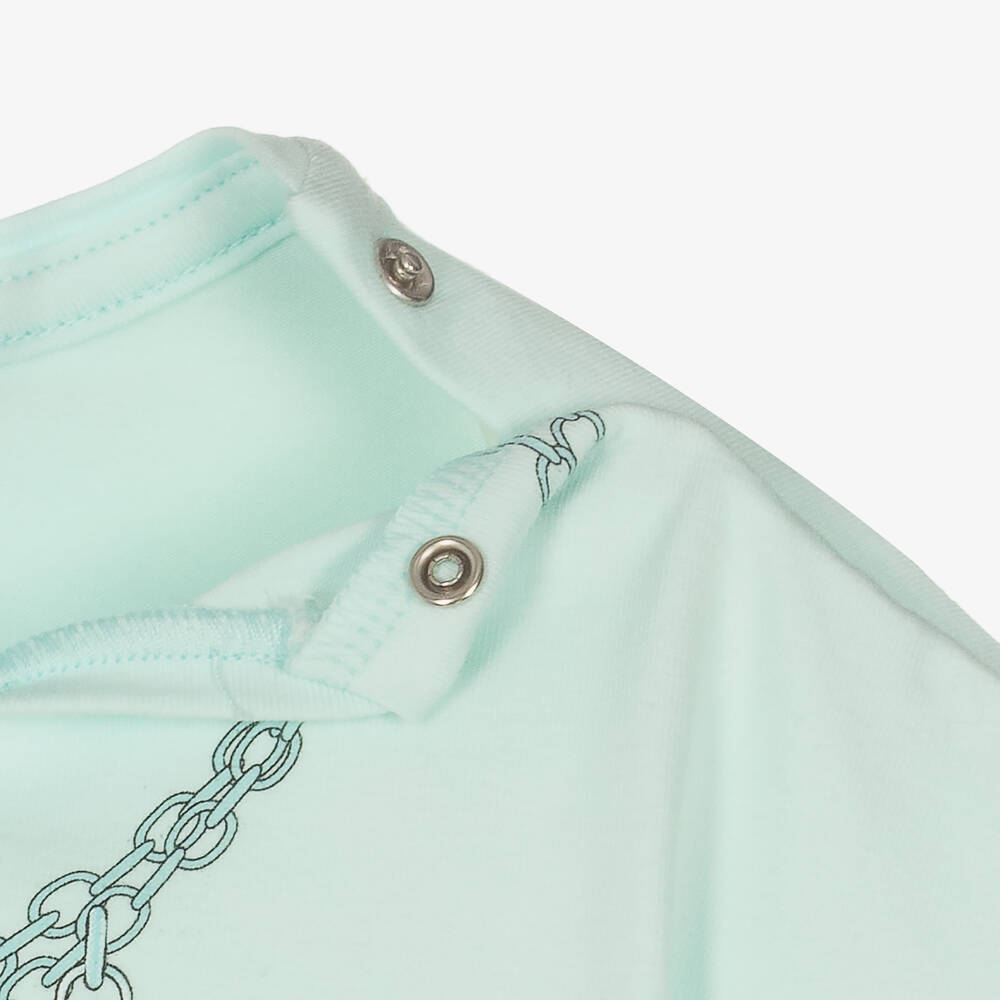 AIGNER-Голубая футболка со слонятами | Childrensalon Outlet