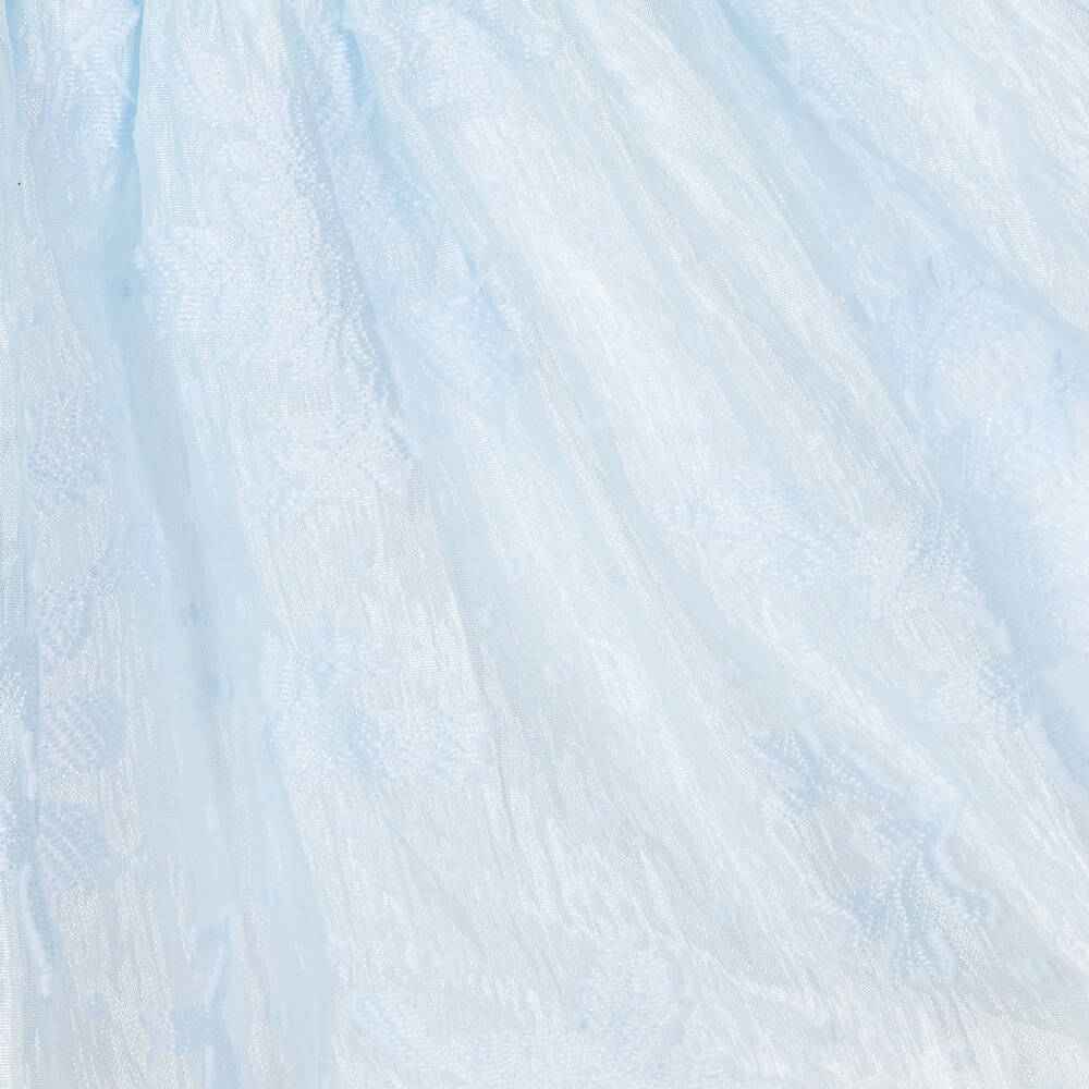 AIGNER-Girls Blue Sparkly Handbag Cotton Dress | Childrensalon Outlet