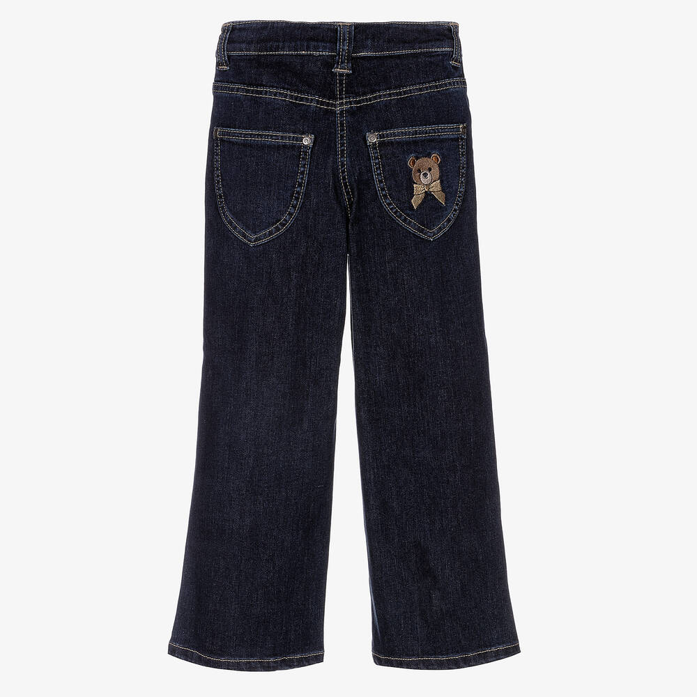 AIGNER-Синие джинсы с медвежатами для девочек | Childrensalon Outlet