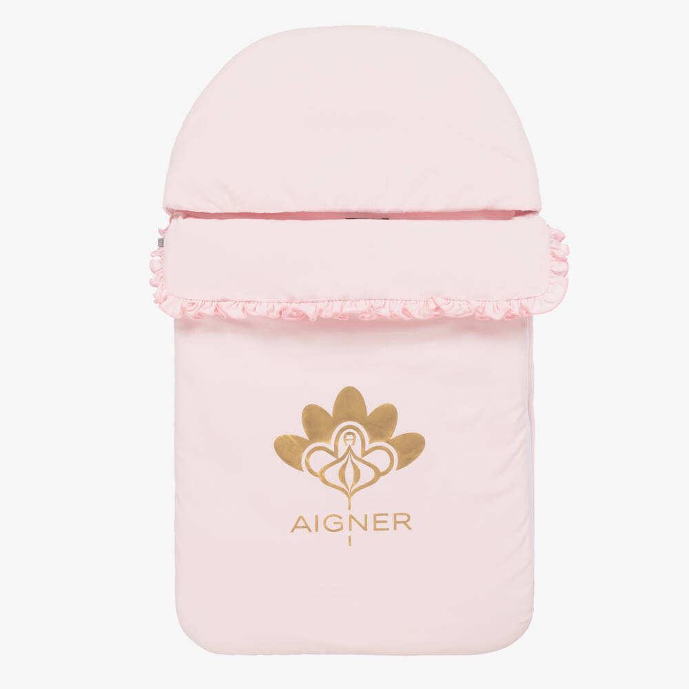 AIGNER-Girls Blush Cotton Cozy Nest | Childrensalon Outlet