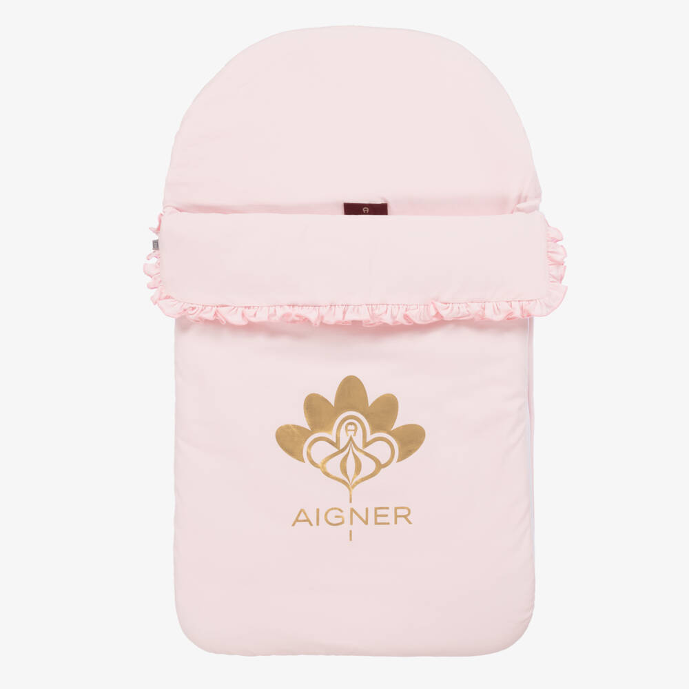 AIGNER-Girls Blush Cotton Cozy Nest | Childrensalon Outlet