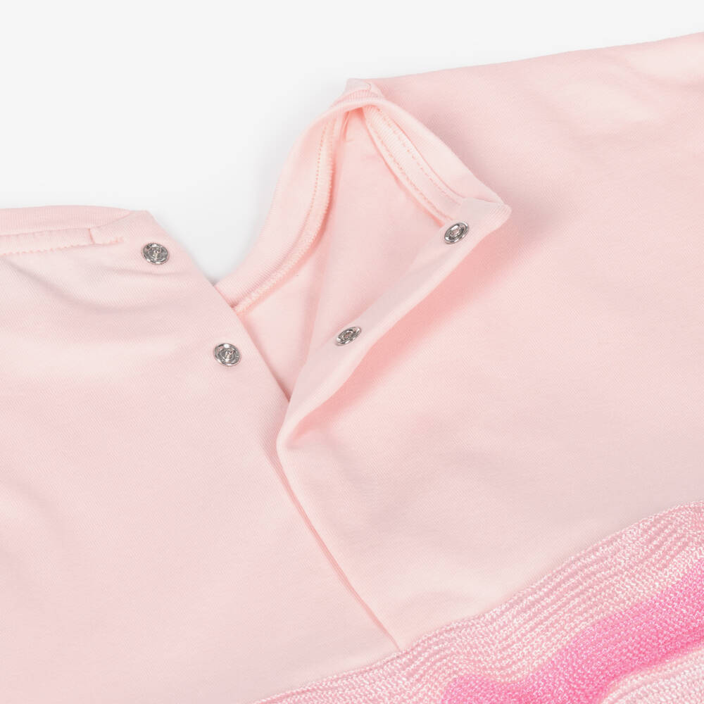 AIGNER-Girls Blush Knit & Tiered Dress | Childrensalon Outlet