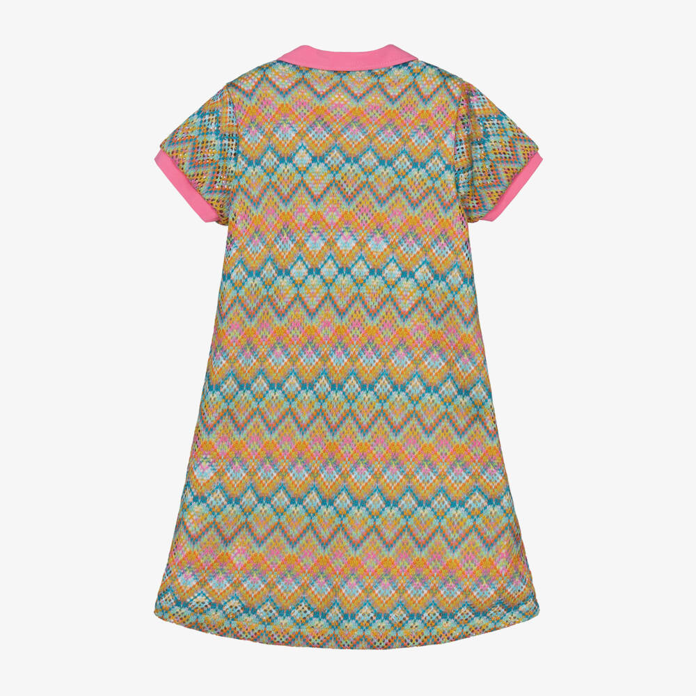 AIGNER-Платье с шевронным кружевом розовое для девочек | Childrensalon Outlet