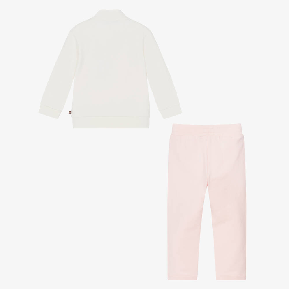 AIGNER-Girls Cozy Pink & Ivory Set | Childrensalon Outlet
