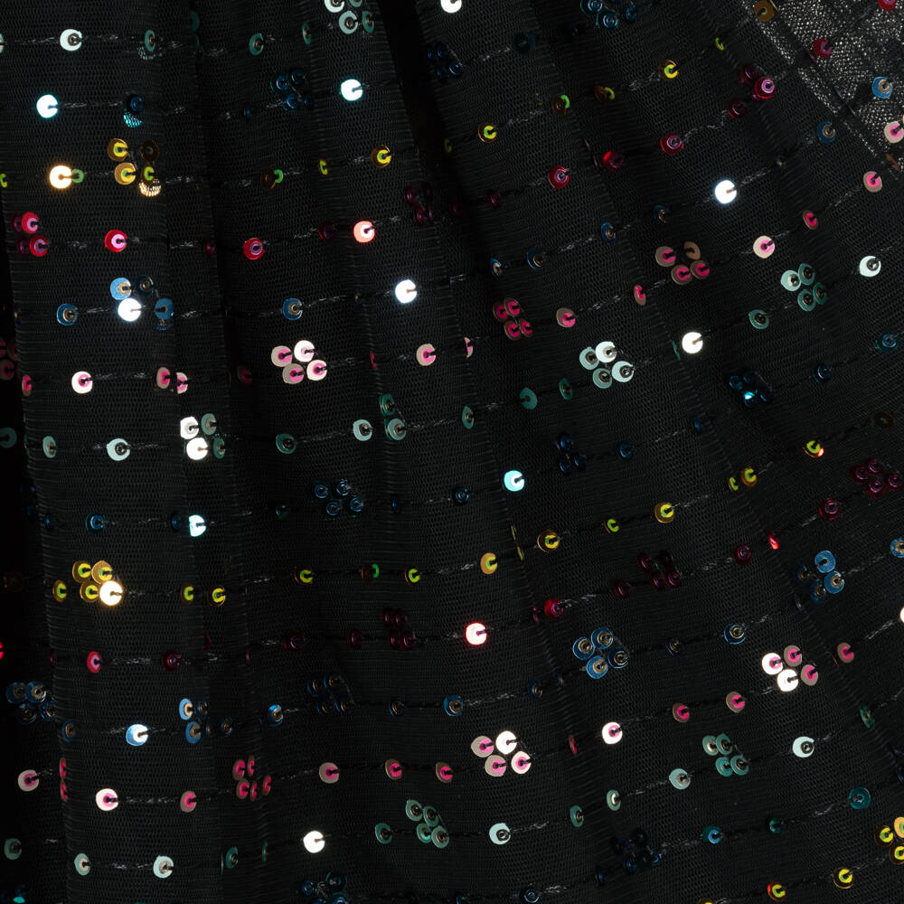 AIGNER-تنورة سوداء أنيقة للبنات مزينة بالترتر | Childrensalon Outlet