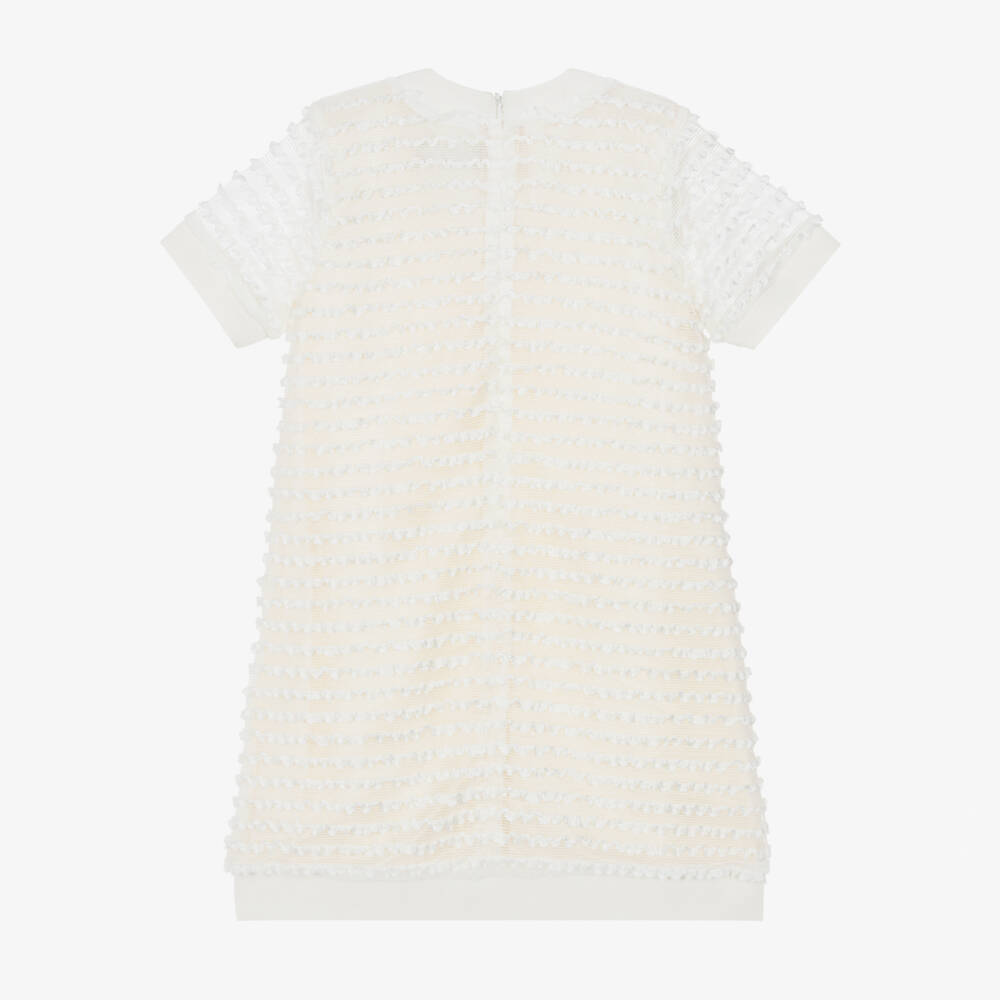 AIGNER-فستان عاجي أنيق للبنات مع كشكش | Childrensalon Outlet