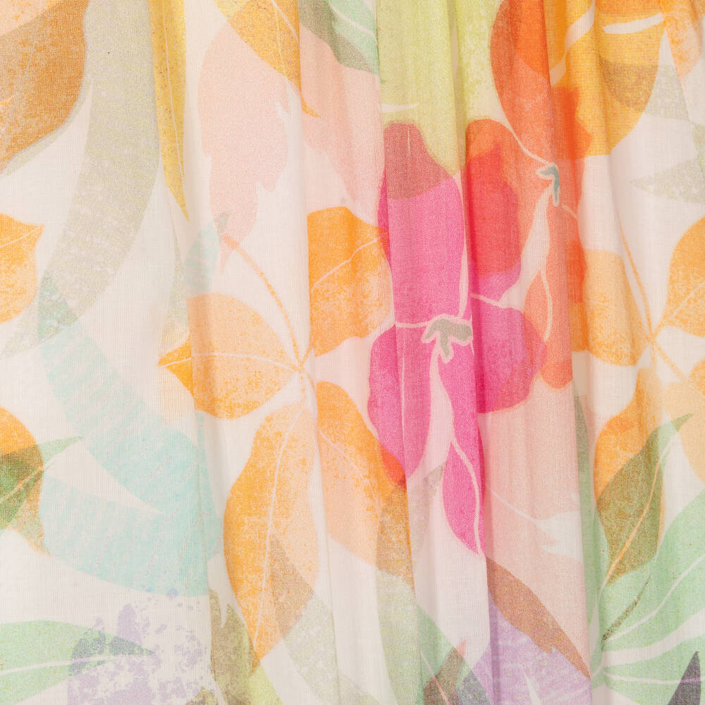 AIGNER-Girls Floral Cotton Voile Dress | Childrensalon Outlet