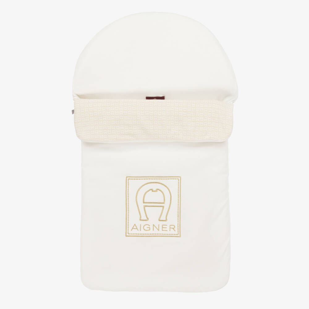 AIGNER-Girls Ivory Cozy Cotton Nest | Childrensalon Outlet