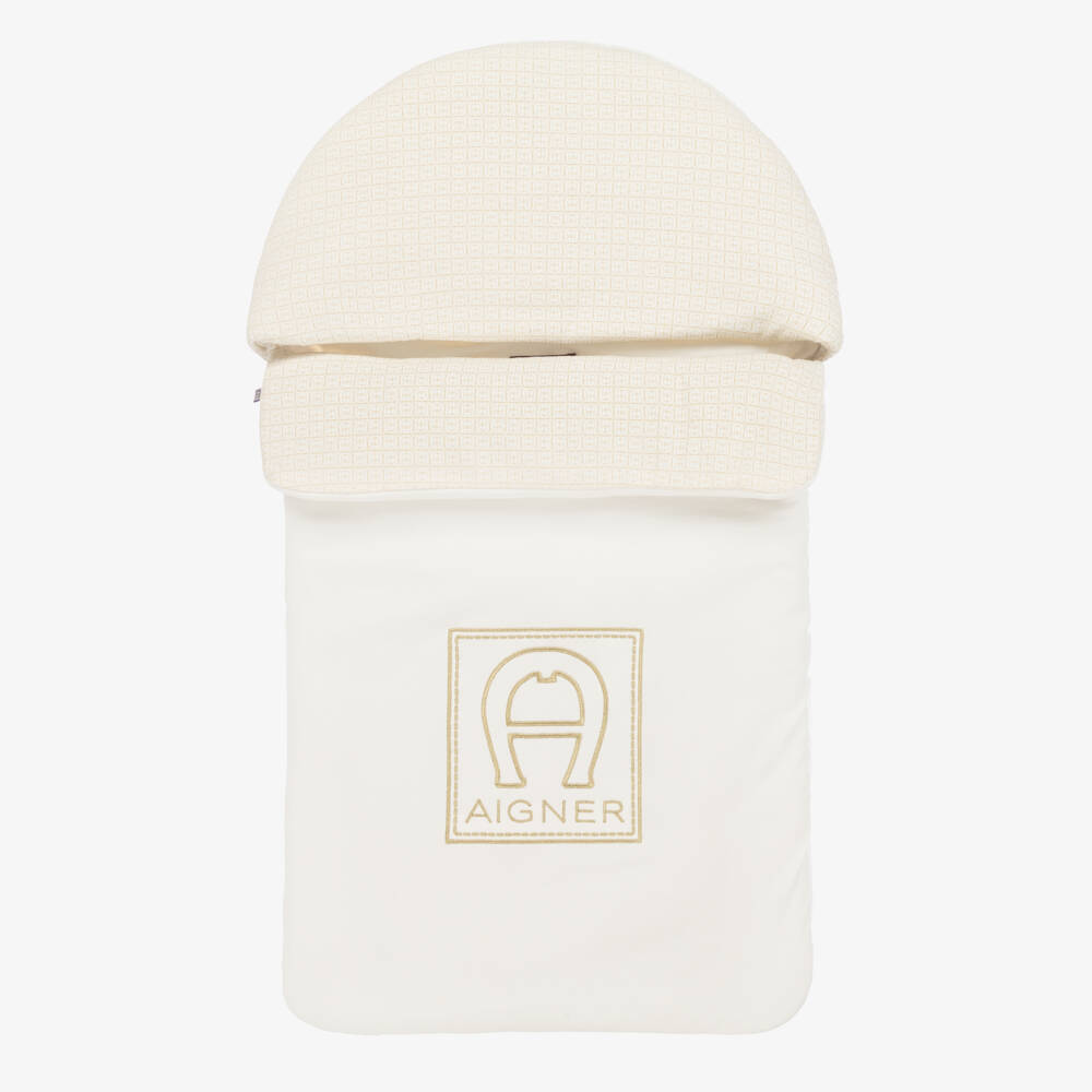 AIGNER-Girls Ivory Cozy Cotton Nest | Childrensalon Outlet