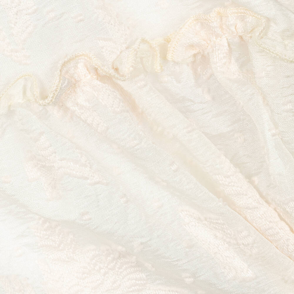 AIGNER-تنورة أورغانزا لون عاجي بطبعة ورود | Childrensalon Outlet