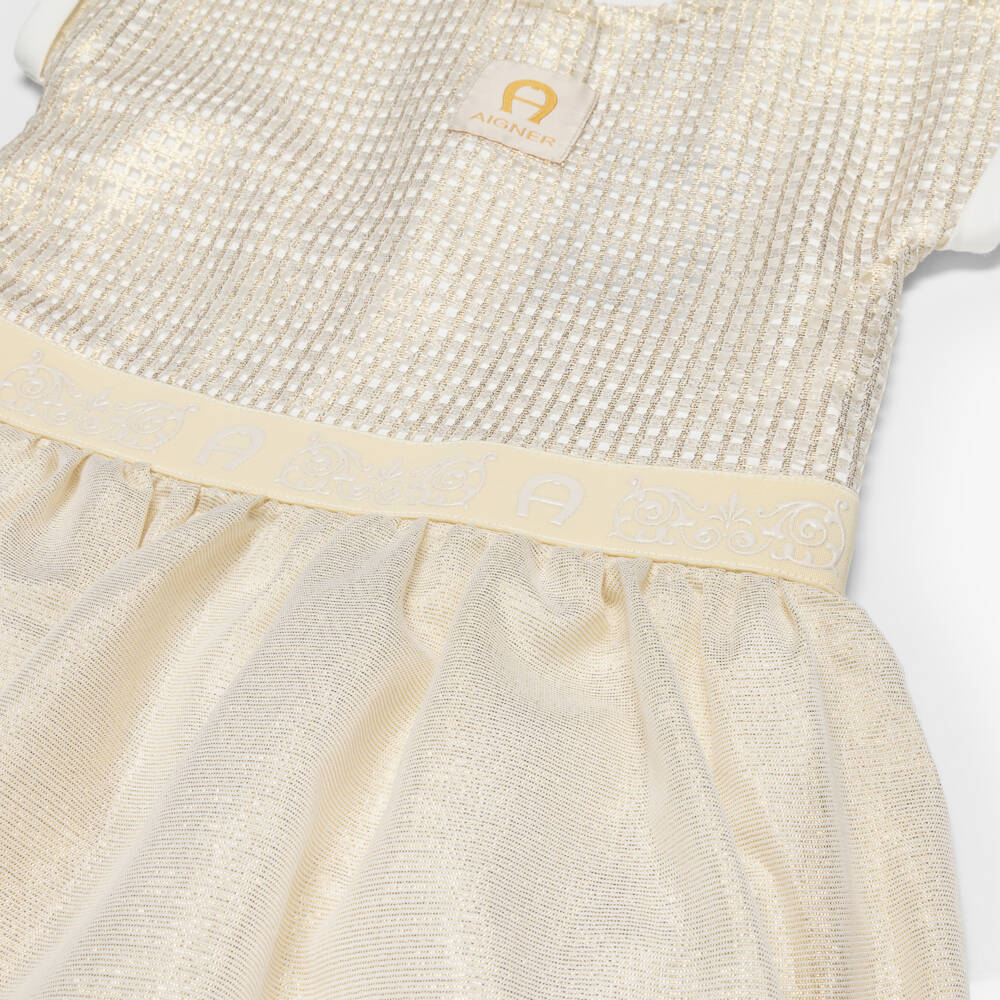 AIGNER-Кремовое платье для девочек | Childrensalon Outlet