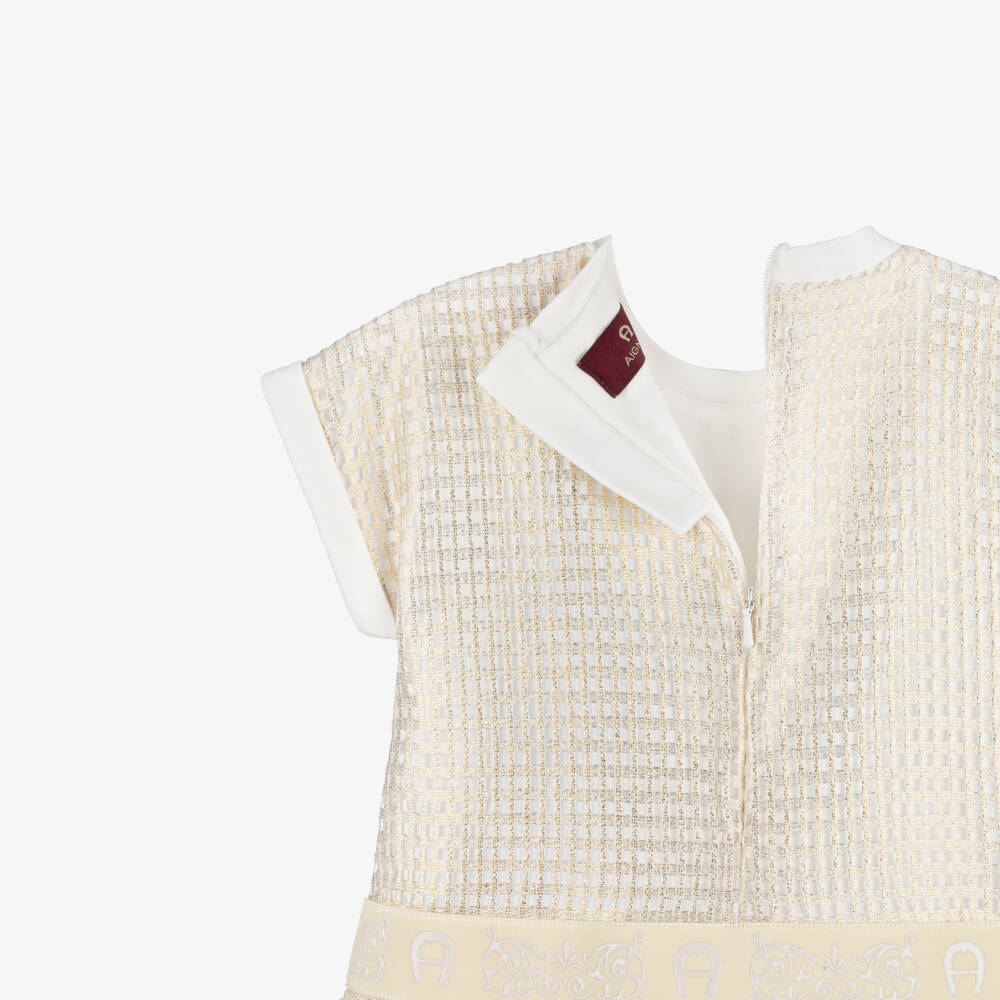 AIGNER-Кремовое платье для девочек | Childrensalon Outlet