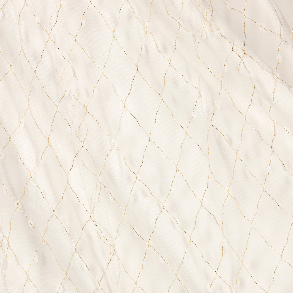 AIGNER-Girls Ivory Tulle Logo Dress | Childrensalon Outlet