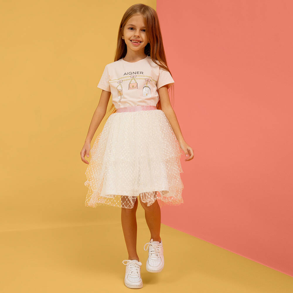 AIGNER-تنورة تول لون عاجي | Childrensalon Outlet