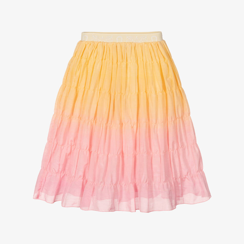 AIGNER-Girls Orange & Pink Ombré Skirt | Childrensalon Outlet