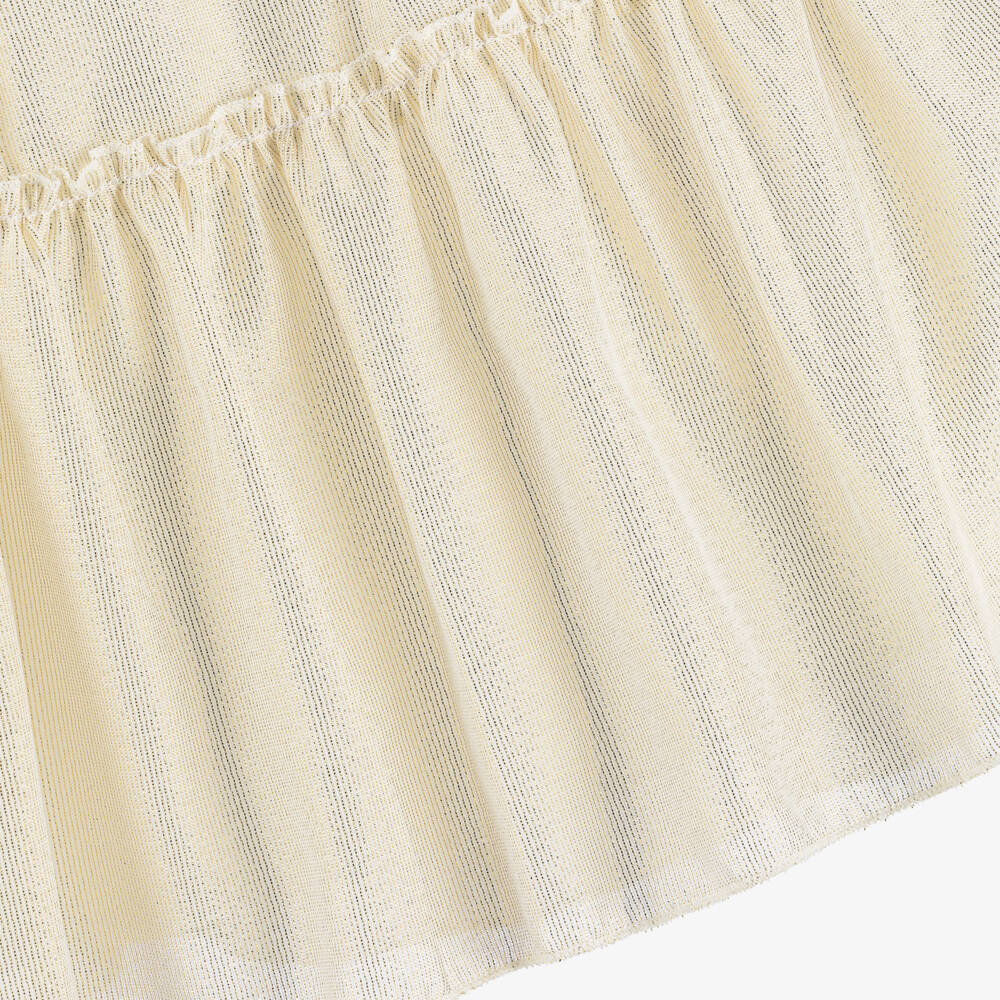 AIGNER-Girls Pale Gold Shimmery Skirt | Childrensalon Outlet