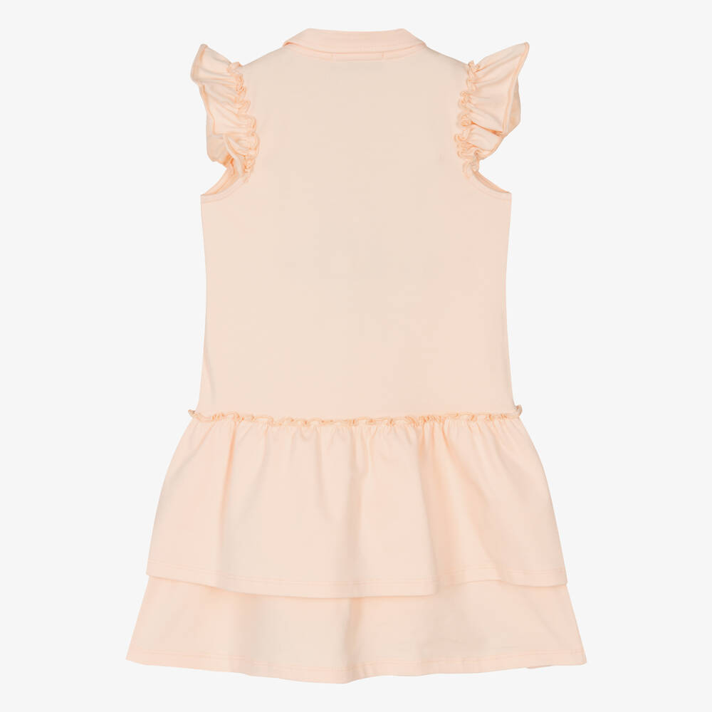 AIGNER-Розовое платье поло из хлопка для девочек | Childrensalon Outlet