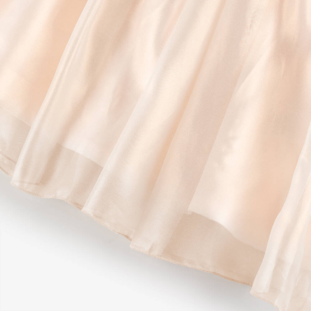AIGNER-Girls Pale Pink Dress with Chiffon Skirt | Childrensalon Outlet