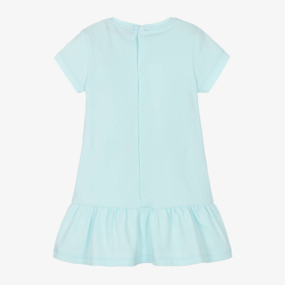 AIGNER-Girls Pastel Blue Ruffle Dress | Childrensalon Outlet