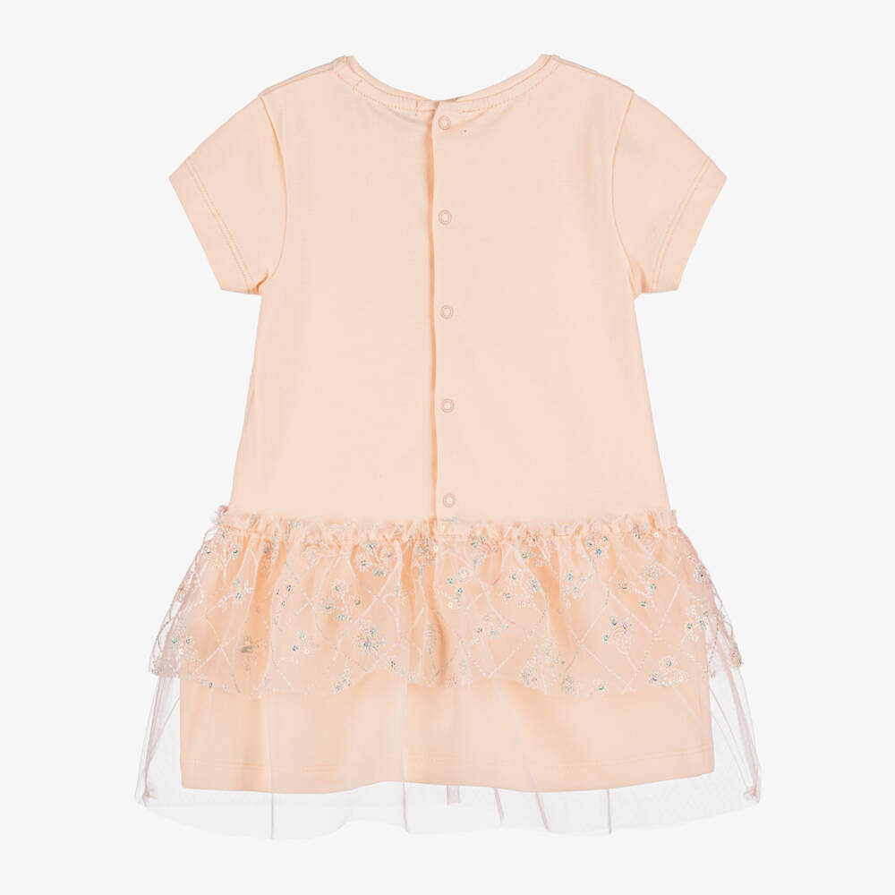 AIGNER-Girls Pastel Pink Sparkle Dress | Childrensalon Outlet