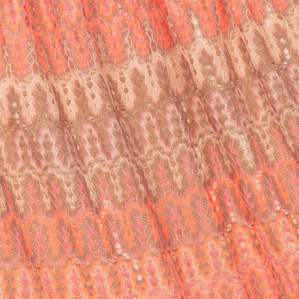 AIGNER-Girls Peach Crochet Lace Skirt | Childrensalon Outlet