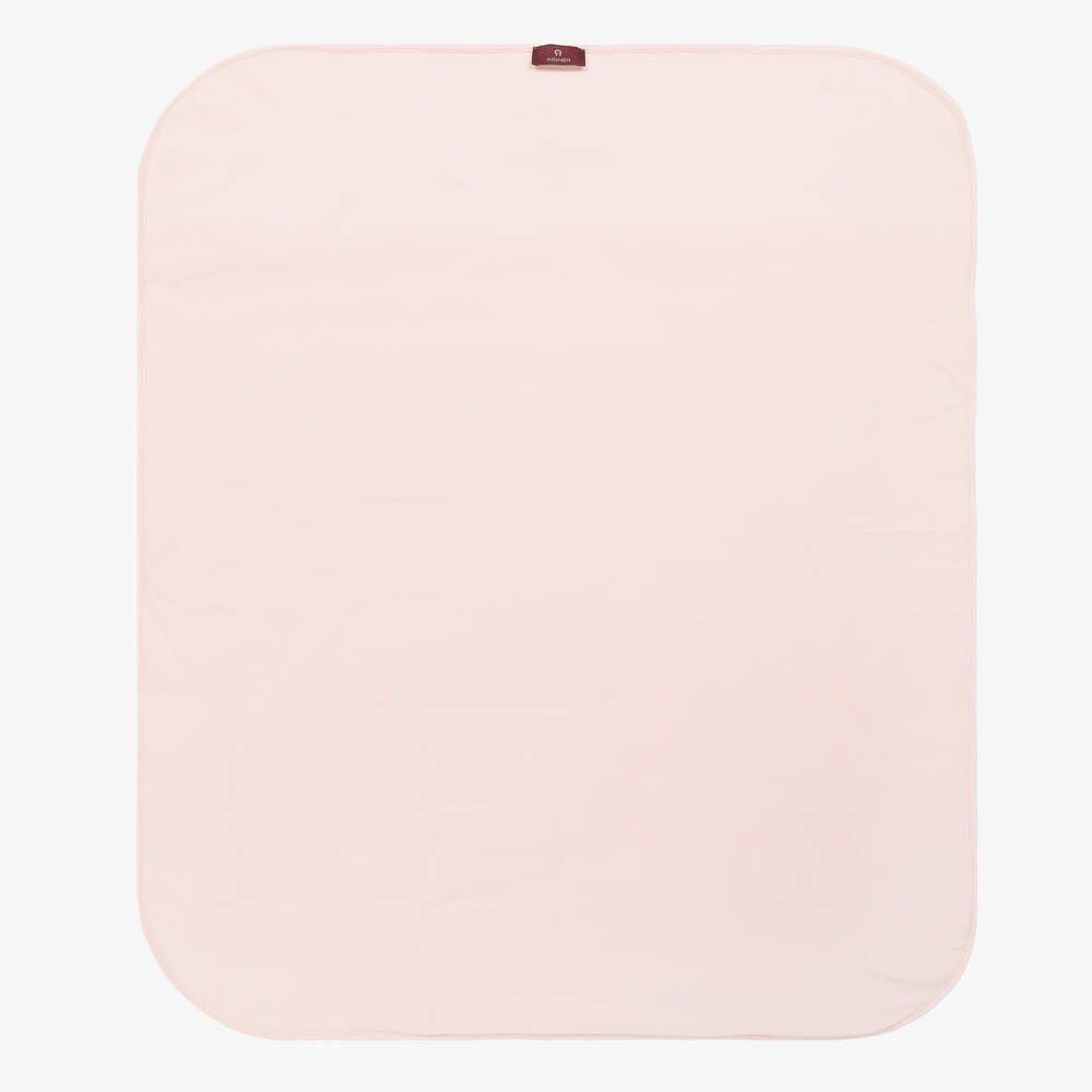 AIGNER-Girls Pima Cotton Pink Comfort Blanket | Childrensalon Outlet