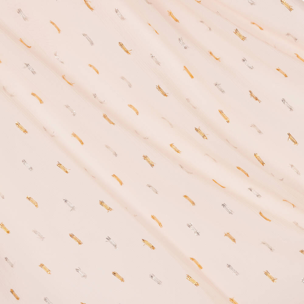 AIGNER-فستان شيفون وردي مزين بالكشكش للبنات | Childrensalon Outlet