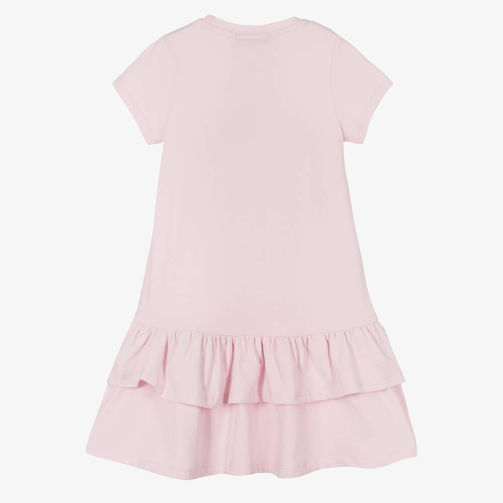 AIGNER-Girls Pink Cotton Crossbody Bag Dress | Childrensalon Outlet