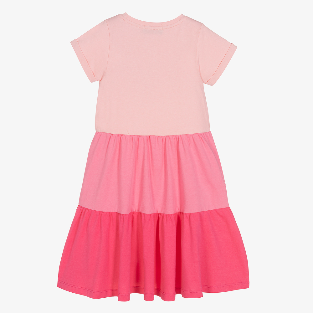 AIGNER-Girls Pink Cotton Dress | Childrensalon Outlet