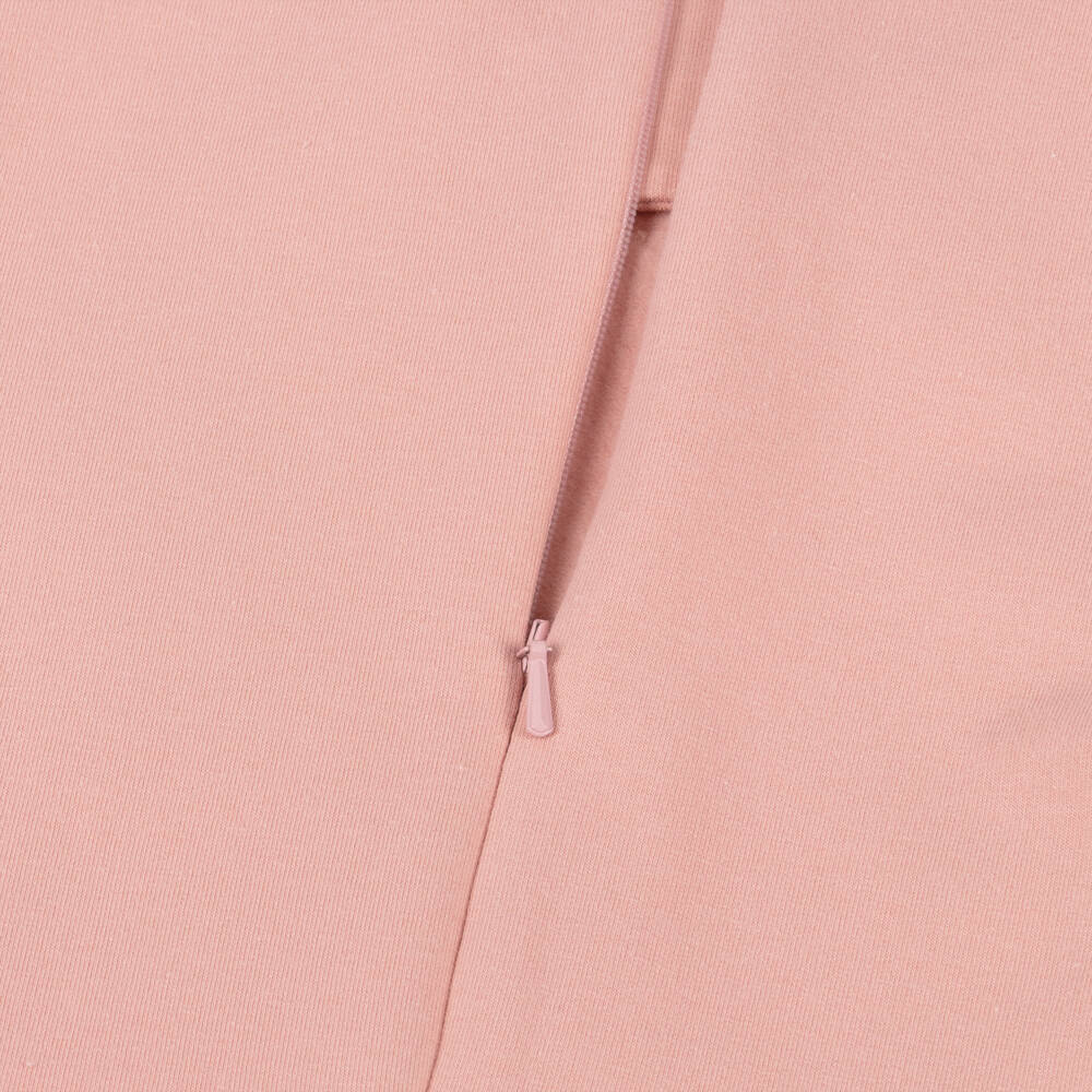AIGNER-Girls Pink Cotton Jersey & Tweed Bow Dress | Childrensalon Outlet