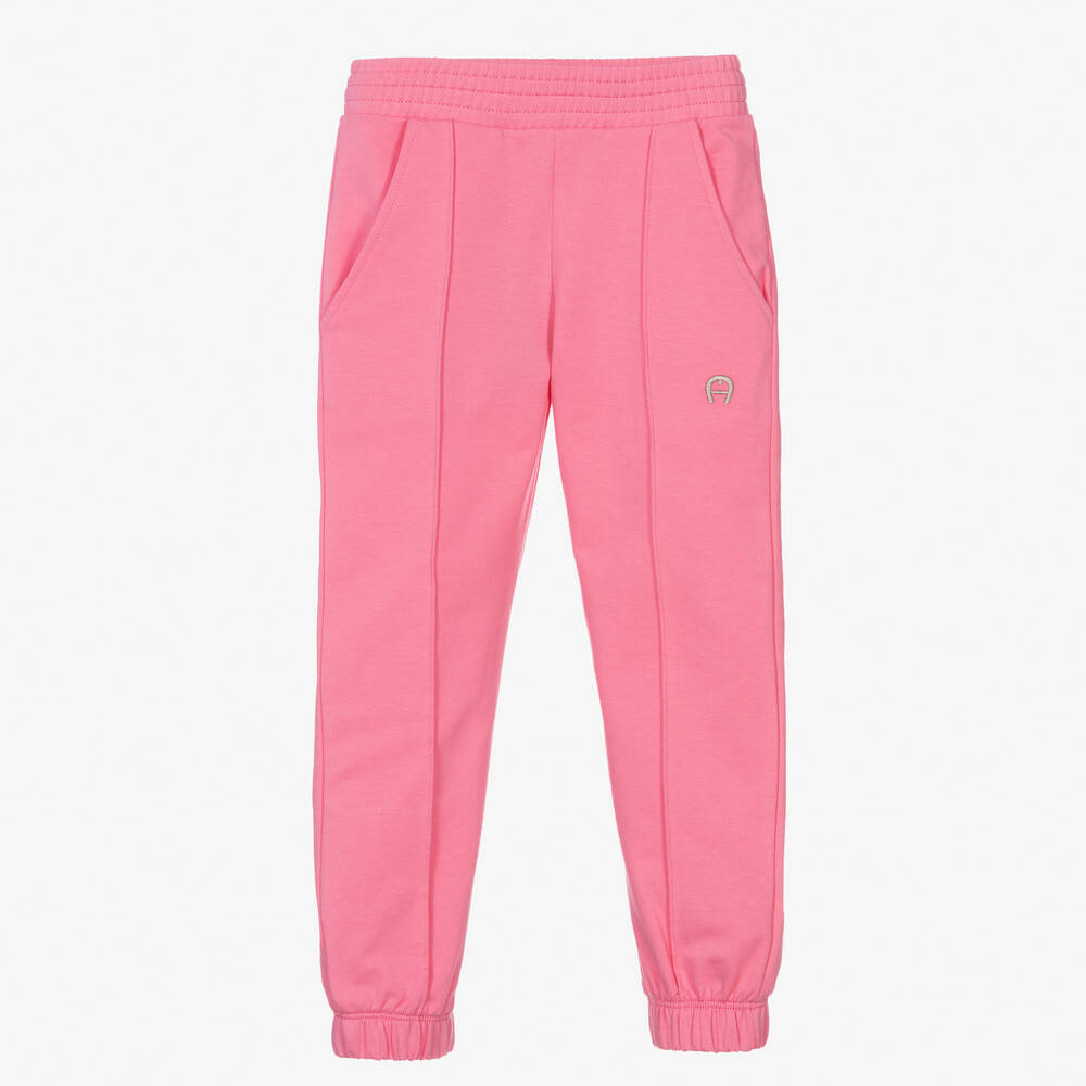 AIGNER - Joggers rose en coton Fille | Childrensalon