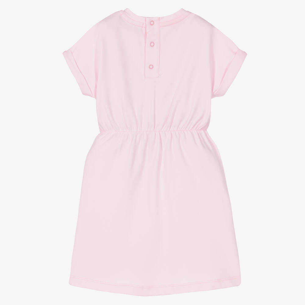 اقنر-فستان أطفال بناتي قطن جيرسي لون زهري | Childrensalon Outlet