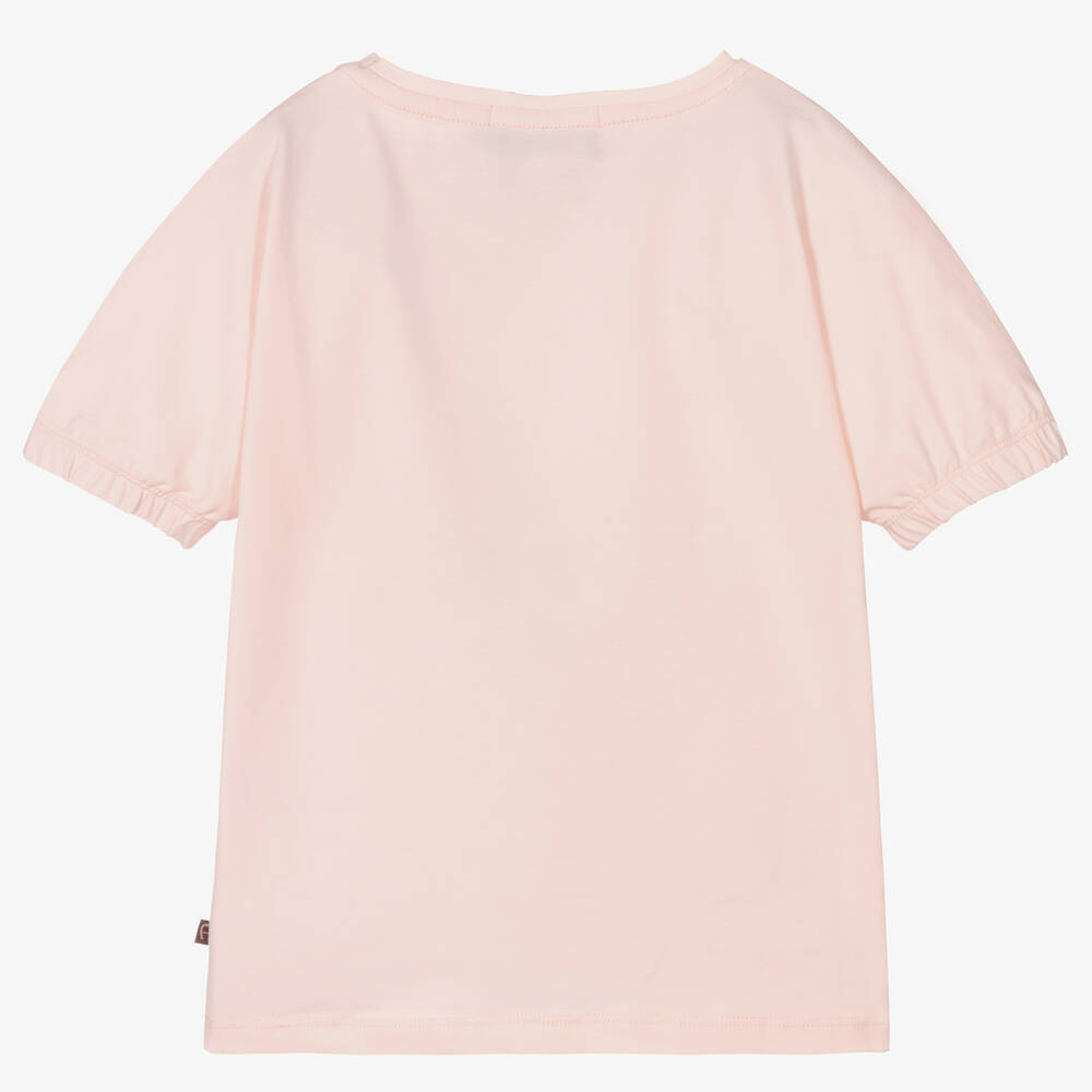 AIGNER-تيشيرت قطن جيرسي لون زهري للبنات | Childrensalon Outlet