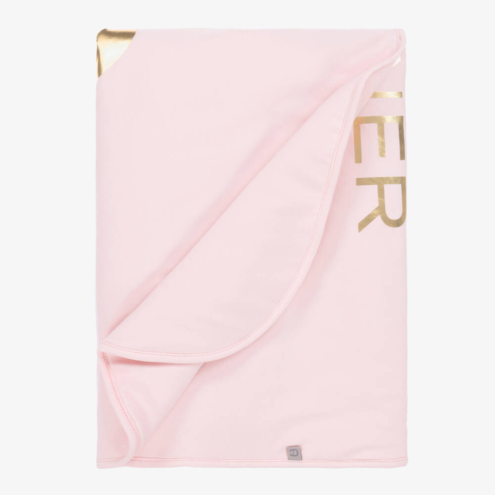 AIGNER-Girls' Pink Floral Foil Blanket | Childrensalon Outlet